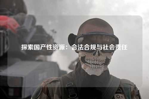 探索国产性资源：合法合规与社会责任